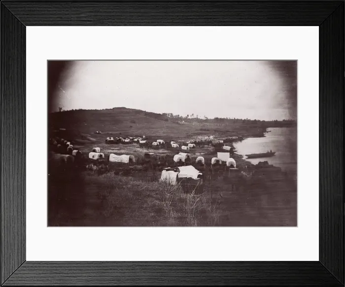 Framed Print : Belle Plain, Virginia, 1864. Creators: James Gardner, Tim O Sullivan Framed Print : Belle Plain, Virginia, 1864. Creators: James Gardner, Tim O Sullivan