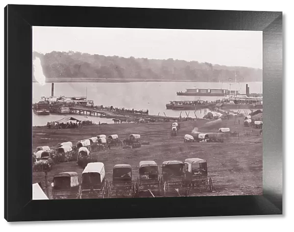 Belle Plain, Virginia. Potomac River, Upper Wharf, 1864