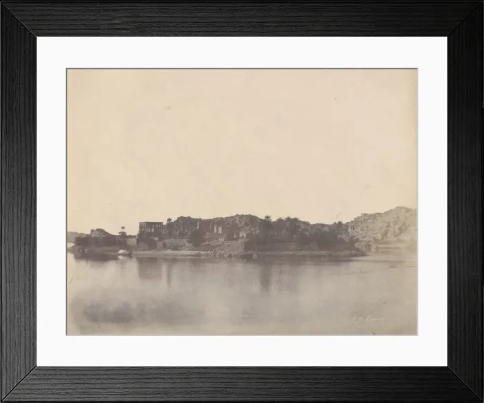 Framed Print : Island of Philae, 1853-54. Creator: John Beasley Greene Framed Print : Island of Philae, 1853-54. Creator: John Beasley Greene