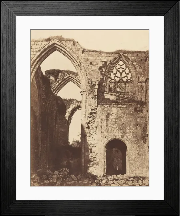 Framed Print : Bolton Priory. From the South, 1850s. Creator: Joseph Cundall Framed Print : Bolton Priory. From the South, 1850s. Creator: Joseph Cundall