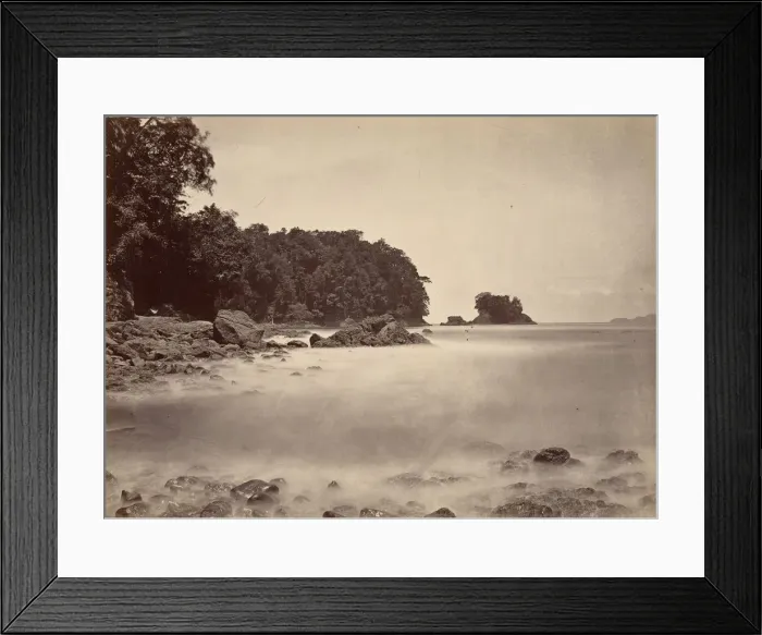 Framed Print : Tropical Scenery, View of Limon Bay, 1871. Creator: John Moran Framed Print : Tropical Scenery, View of Limon Bay, 1871. Creator: John Moran