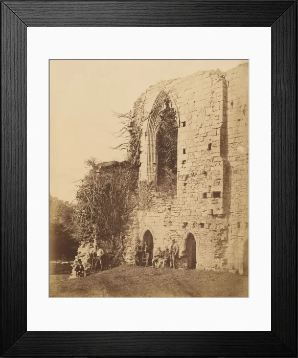 Framed Print : Easby Abbey. From the East, 1850s. Creator: Joseph Cundall Framed Print : Easby Abbey. From the East, 1850s. Creator: Joseph Cundall