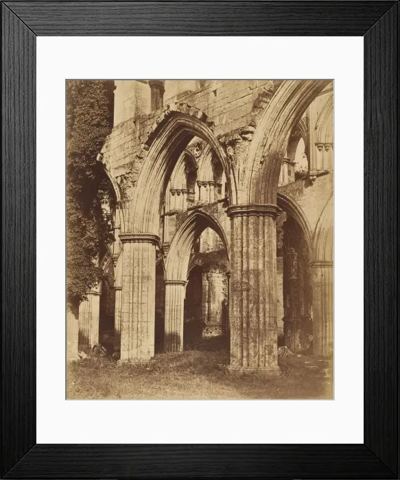 Framed Print : Rievaulx Abbey. Looking Across the Choir, 1850s. Creator: Joseph Cundall Framed Print : Rievaulx Abbey. Looking Across the Choir, 1850s. Creator: Joseph Cundall