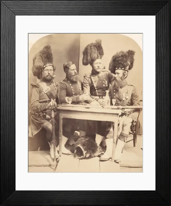 Framed Print : Highlanders, 1856. Creator: Joseph Cundall Framed Print : Highlanders, 1856. Creator: Joseph Cundall