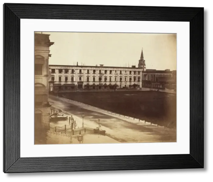 Framed Print : [Spences Hotel & St. Johns Cathedral, Calcutta], 1858-61