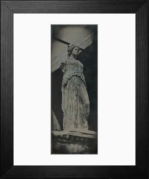 Framed Print : Caryatid, Erechtheion, Athens, 1842. Creator: Joseph Philibert Girault De Prangey Framed Print : Caryatid, Erechtheion, Athens, 1842. Creator: Joseph Philibert Girault De Prangey