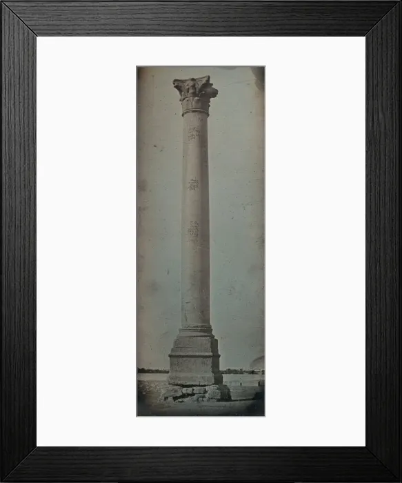 Framed Print : Pompeys Column, Alexandria, 1842. Creator: Joseph Philibert Girault De Prangey Framed Print : Pompeys Column, Alexandria, 1842. Creator: Joseph Philibert Girault De Prangey