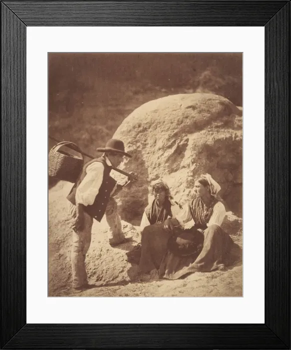 Framed Print : Peasants of the Alto-Douro, 1856. Creator: Joseph James Forrester Framed Print : Peasants of the Alto-Douro, 1856. Creator: Joseph James Forrester