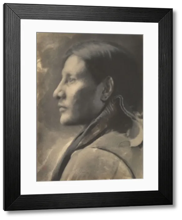 Framed Print : Indian Head, 1898. Creator: Joseph Turner Keiley Framed Print : Indian Head, 1898. Creator: Joseph Turner Keiley