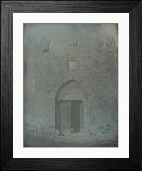 Framed Print : Damascus Gate, Jerusalem, 1842-44. Creator: Joseph Philibert Girault De Prangey Framed Print : Damascus Gate, Jerusalem, 1842-44. Creator: Joseph Philibert Girault De Prangey