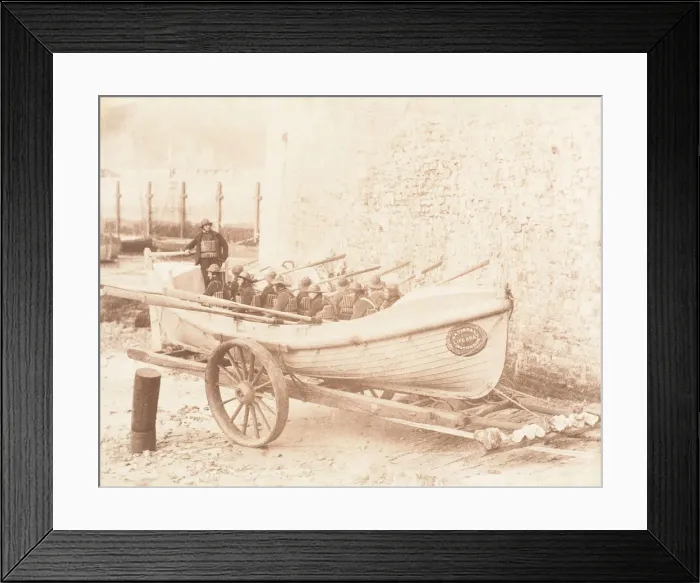 Framed Print : Tenby Lifeboat, 1853-56. Creator: John Dillwyn Llewelyn Framed Print : Tenby Lifeboat, 1853-56. Creator: John Dillwyn Llewelyn