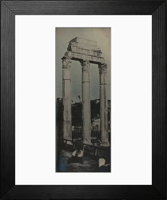 Framed Print : Northwest Facade, Temple of Castor and Pollux, Rome, 1842 Framed Print : Northwest Facade, Temple of Castor and Pollux, Rome, 1842