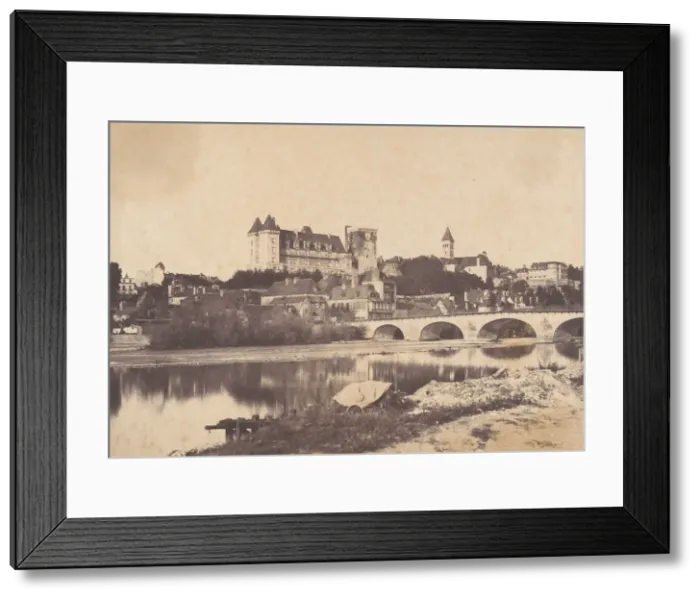 Framed Print : Vue du chateau de Pau, 1853. Creator: Joseph Vigier Framed Print : Vue du chateau de Pau, 1853. Creator: Joseph Vigier