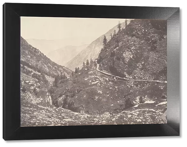 Gorge d Astos, prise en revenant du lac d Oo, Luchon, 1853. Creator: Joseph Vigier