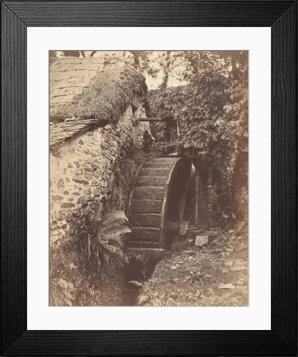 Framed Print : The New Mill, near Lynton, North Devon, 1856. Creator: John Percy Framed Print : The New Mill, near Lynton, North Devon, 1856. Creator: John Percy