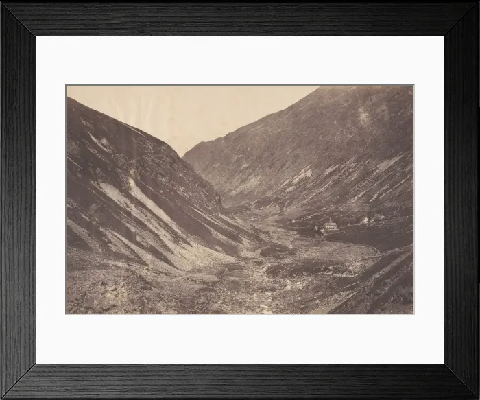 Framed Print : Vallee et chapelle d Heas, St-Sauveur, 1853. Creator: Joseph Vigier Framed Print : Vallee et chapelle d Heas, St-Sauveur, 1853. Creator: Joseph Vigier