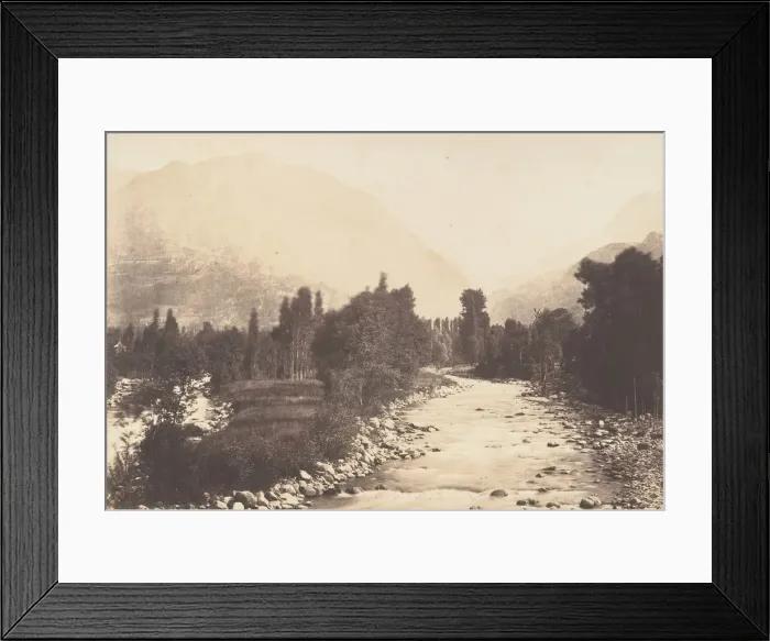 Framed Print : Vallee de Lur prise du chemin de Sasie a St-Sauveur, 1850 Framed Print : Vallee de Lur prise du chemin de Sasie a St-Sauveur, 1850