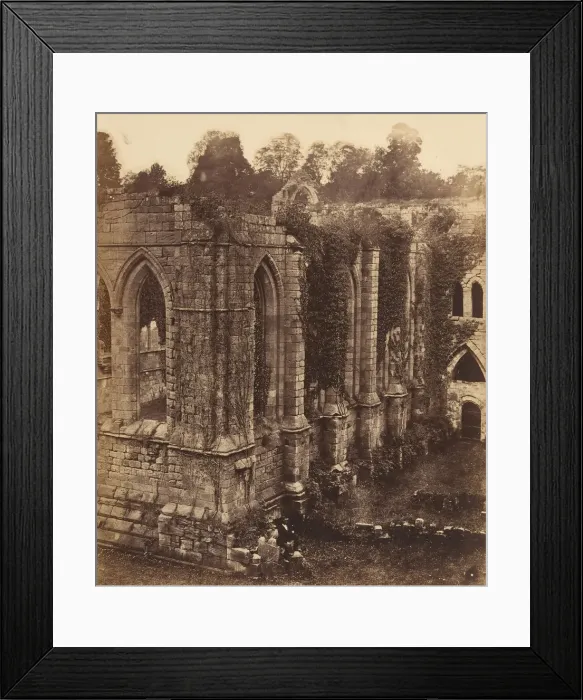 Framed Print : Fountains Abbey. The Refectory and Kitchen, 1850s. Creator: Joseph Cundall Framed Print : Fountains Abbey. The Refectory and Kitchen, 1850s. Creator: Joseph Cundall