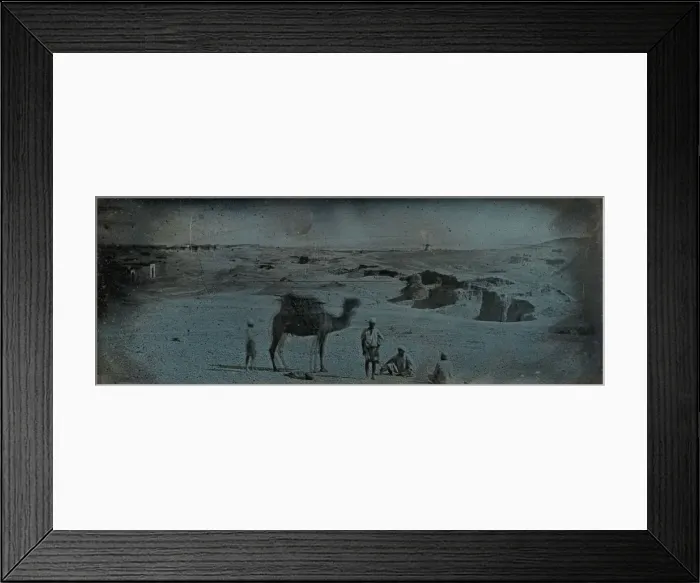 Framed Print : Desert near Alexandria, 1842. Creator: Joseph Philibert Girault De Prangey Framed Print : Desert near Alexandria, 1842. Creator: Joseph Philibert Girault De Prangey