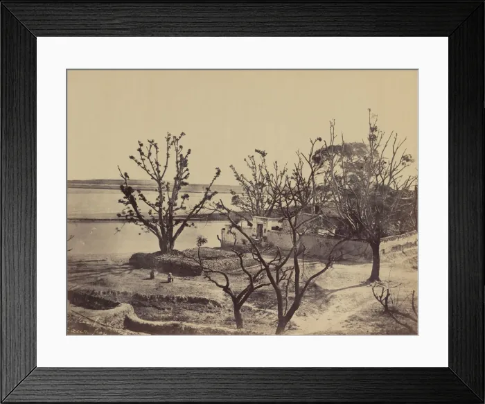 Framed Print : Suttee Ghat, Cawnpore, 1858. Creator: John Murray Framed Print : Suttee Ghat, Cawnpore, 1858. Creator: John Murray