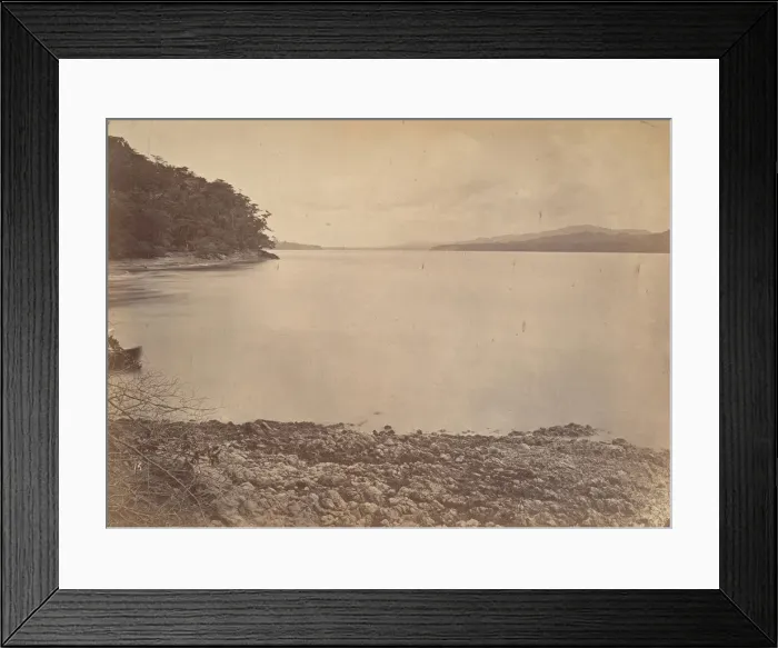 Framed Print : Tropical Scenery, Darien Harbor - Looking South, 1871. Creator: John Moran Framed Print : Tropical Scenery, Darien Harbor - Looking South, 1871. Creator: John Moran