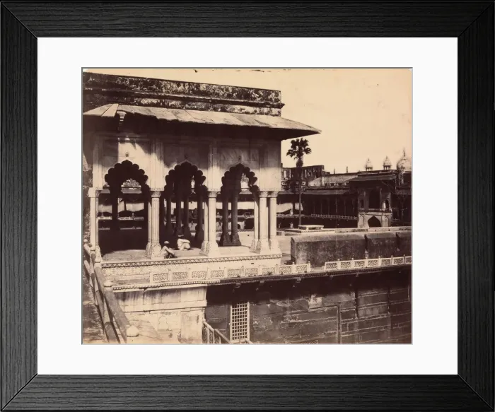 Framed Print : The Diwan-i Khas from the Mussaman Burj, Agra Palace, 1862-64. Creator: John Murray