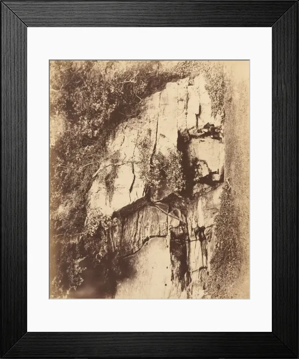 Framed Print : Fountains Abbey. The Echo Rock, 1850s. Creator: Joseph Cundall Framed Print : Fountains Abbey. The Echo Rock, 1850s. Creator: Joseph Cundall