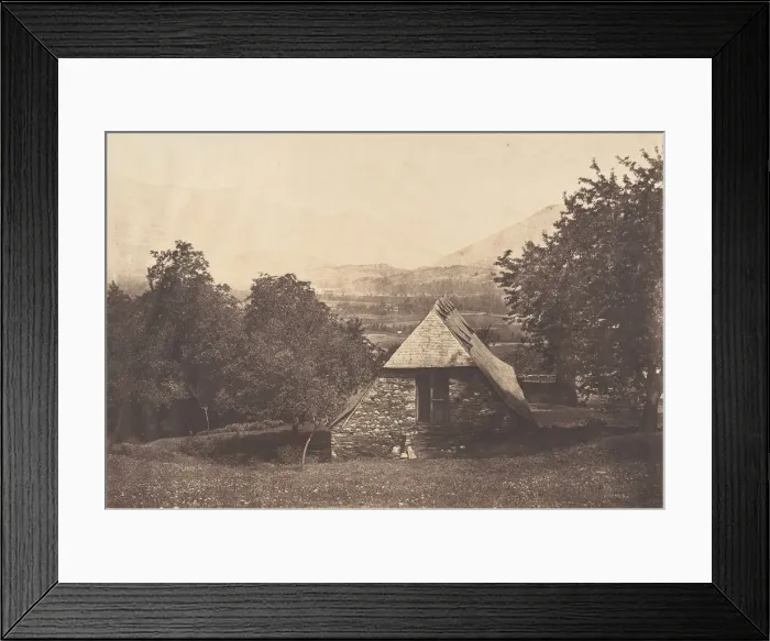 Framed Print : Vallee d Argeles pres de la ferme de Despourreins. St-Sauveur, 1853 Framed Print : Vallee d Argeles pres de la ferme de Despourreins. St-Sauveur, 1853