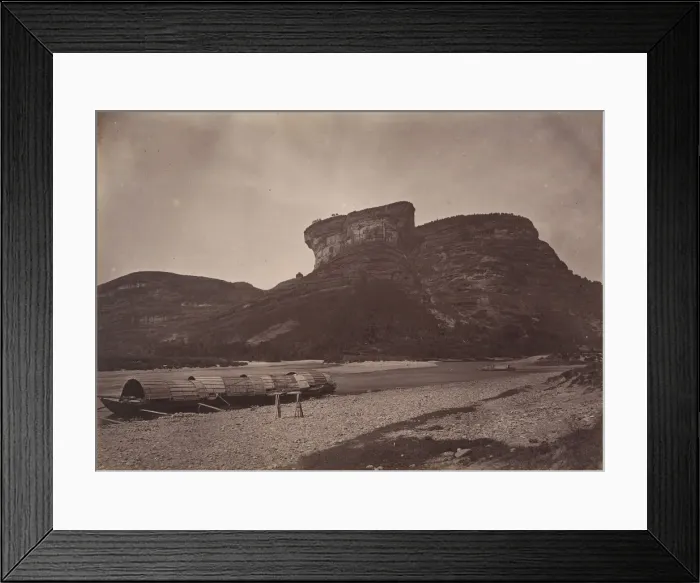 Framed Print : Temple of Tai-wang at Wu ünear Sing Chang Tea Mart, ca. 1869. Creator: Afong Lai Framed Print : Temple of Tai-wang at Wu ünear Sing Chang Tea Mart, ca. 1869. Creator: Afong Lai