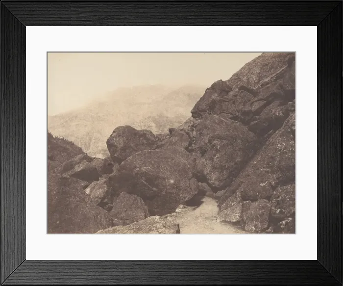 Framed Print : Blocs dans le chaos, St-Sauveur, 1853. Creator: Joseph Vigier Framed Print : Blocs dans le chaos, St-Sauveur, 1853. Creator: Joseph Vigier