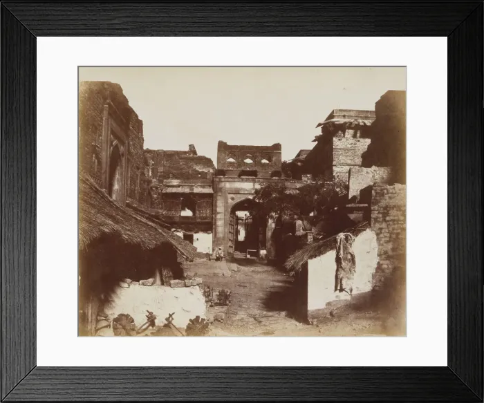 Framed Print : Street in Fatehpur Sikri, India, 1858-62. Creator: John Murray Framed Print : Street in Fatehpur Sikri, India, 1858-62. Creator: John Murray