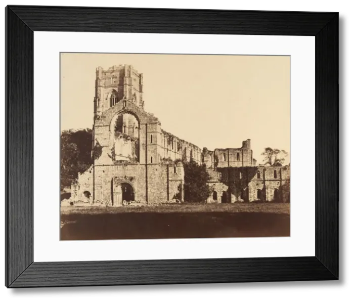 Framed Print : Fountains Abbey. General Western Front, 1850s. Creator: Joseph Cundall Framed Print : Fountains Abbey. General Western Front, 1850s. Creator: Joseph Cundall