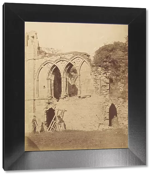Easby Abbey. The Refectory, 1850s. Creator: Joseph Cundall