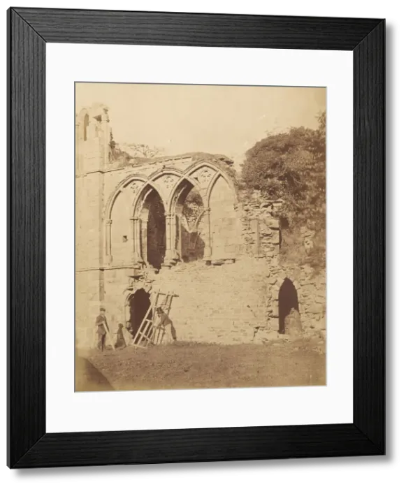 Framed Print : Easby Abbey. The Refectory, 1850s. Creator: Joseph Cundall Framed Print : Easby Abbey. The Refectory, 1850s. Creator: Joseph Cundall
