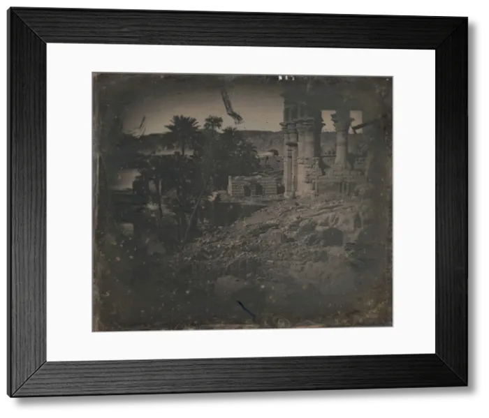 Framed Print : Philae, 1844. Creator: Joseph Philibert Girault De Prangey Framed Print : Philae, 1844. Creator: Joseph Philibert Girault De Prangey