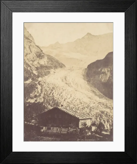Framed Print : Swiss Glacier, 1850s. Creator: John Joscelyn Coghill Framed Print : Swiss Glacier, 1850s. Creator: John Joscelyn Coghill