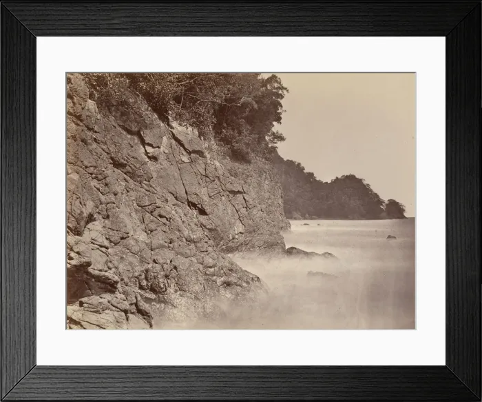 Framed Print : Tropical Scenery, Cliff - Limon Bay, 1871. Creator: John Moran Framed Print : Tropical Scenery, Cliff - Limon Bay, 1871. Creator: John Moran