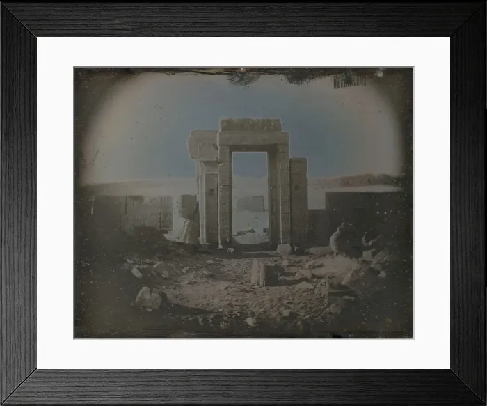 Framed Print : Temple of Horus, Edfu, 1842-44. Creator: Joseph Philibert Girault De Prangey Framed Print : Temple of Horus, Edfu, 1842-44. Creator: Joseph Philibert Girault De Prangey