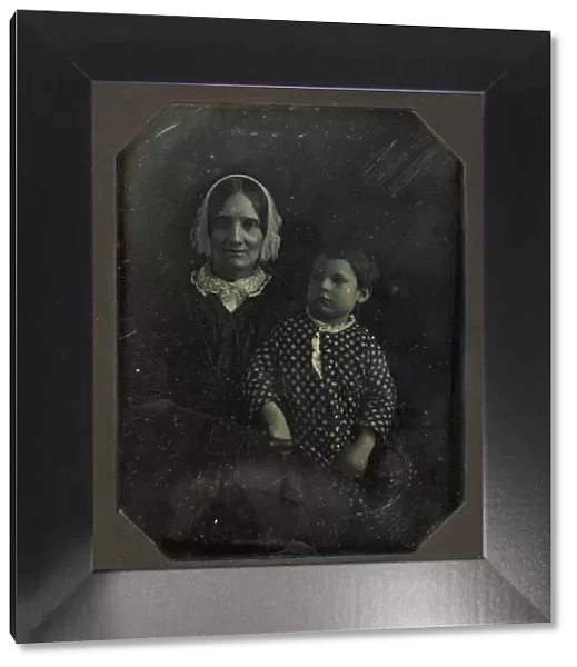 Elizabeth Page Bakewell and her Grandson, Frank B. James, ca. 1846. Creator: John Plumbe