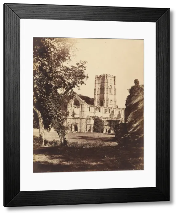 Framed Print : Fountains Abbey. The Church, Cloister and Hospitium, 1850s. Creator: Joseph Cundall Framed Print : Fountains Abbey. The Church, Cloister and Hospitium, 1850s. Creator: Joseph Cundall
