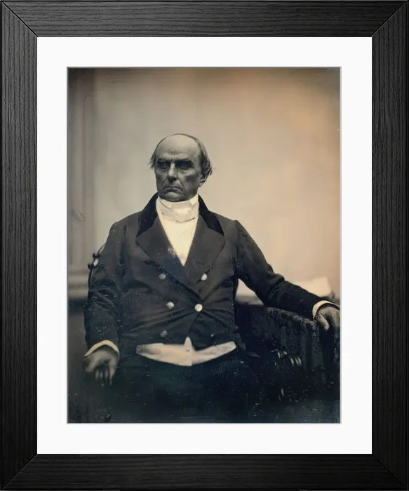 Framed Print : Daniel Webster, ca. 1850. Creators: Josiah Johnson Hawes, Albert Sands Southworth Framed Print : Daniel Webster, ca. 1850. Creators: Josiah Johnson Hawes, Albert Sands Southworth