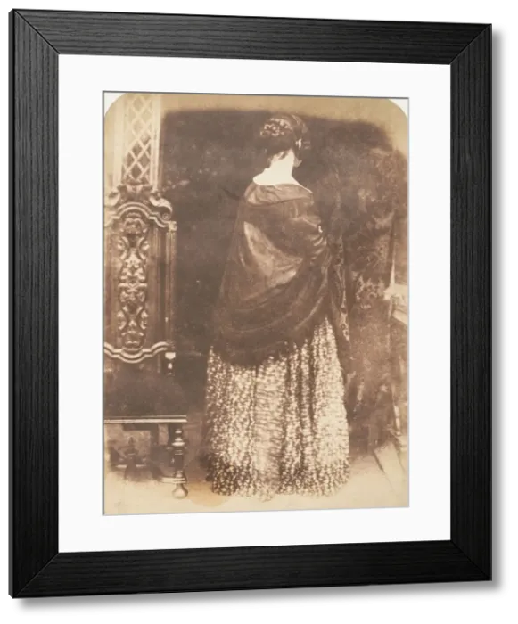 Framed Print : Lady, Standing, 1843-47. Creators: David Octavius Hill, Robert Adamson Framed Print : Lady, Standing, 1843-47. Creators: David Octavius Hill, Robert Adamson