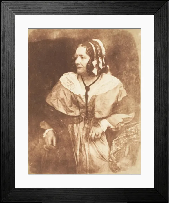 Framed Print : Mrs. Jameson, 1843-47. Creators: David Octavius Hill, Robert Adamson, Hill & Adamson Framed Print : Mrs. Jameson, 1843-47. Creators: David Octavius Hill, Robert Adamson, Hill & Adamson