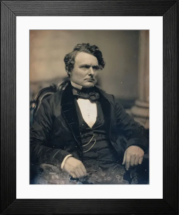 Framed Print : Donald McKay, ca. 1850-55. Creators: Josiah Johnson Hawes, Albert Sands Southworth Framed Print : Donald McKay, ca. 1850-55. Creators: Josiah Johnson Hawes, Albert Sands Southworth