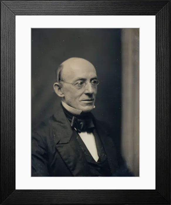 Framed Print : William Lloyd Garrison, ca. 1850. Creators: Josiah Johnson Hawes, Albert Sands Southworth Framed Print : William Lloyd Garrison, ca. 1850. Creators: Josiah Johnson Hawes, Albert Sands Southworth