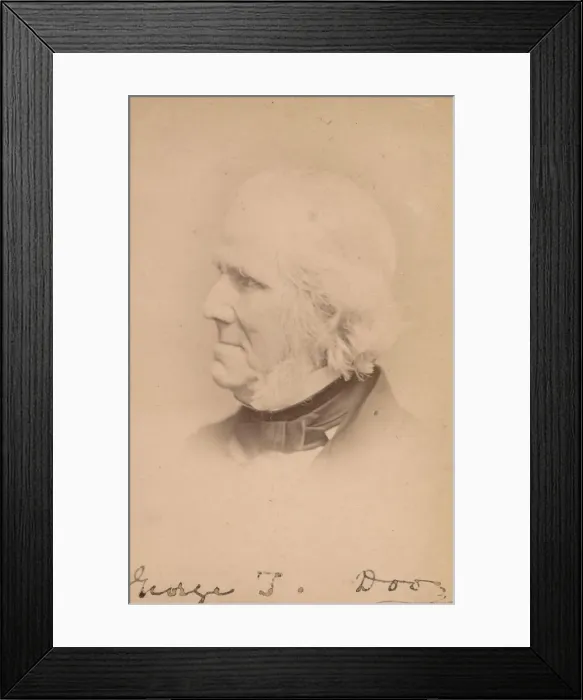 Framed Print : George Thomas Doo, 1860s. Creator: John & Charles Watkins Framed Print : George Thomas Doo, 1860s. Creator: John & Charles Watkins