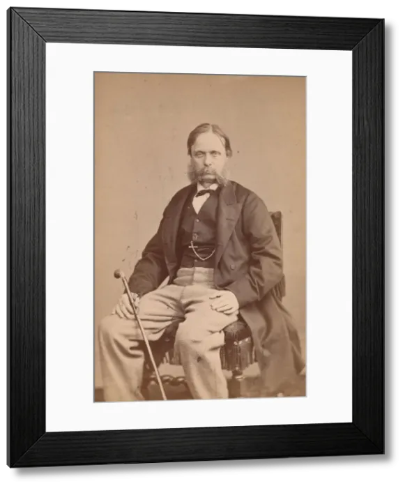 Framed Print : Egron Sellif Lundgren, 1860s. Creator: John & Charles Watkins Framed Print : Egron Sellif Lundgren, 1860s. Creator: John & Charles Watkins