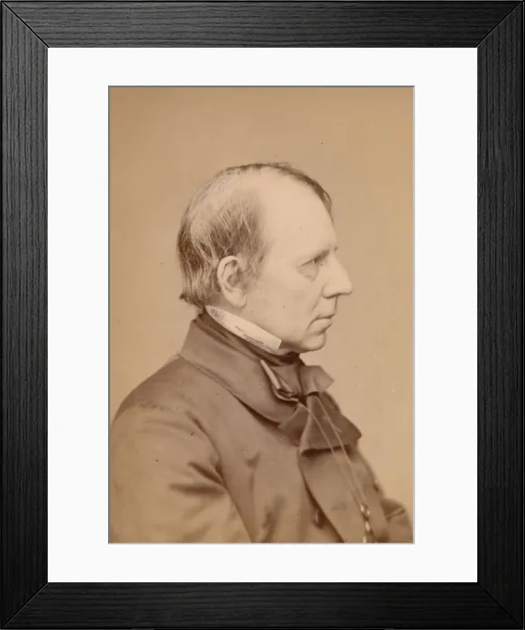 Framed Print : George Richmond, 1860s. Creator: John & Charles Watkins Framed Print : George Richmond, 1860s. Creator: John & Charles Watkins