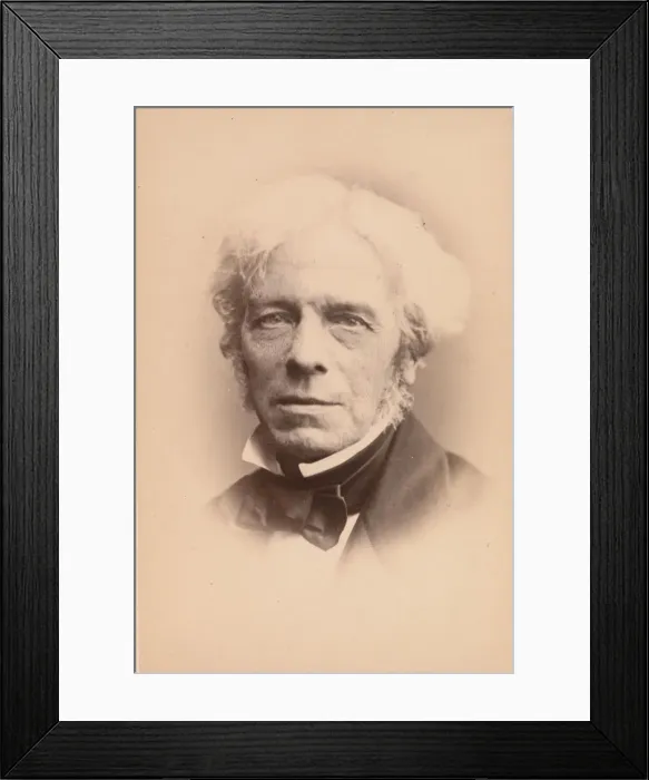 Framed Print : Michael Faraday, 1860s. Creator: John & Charles Watkins Framed Print : Michael Faraday, 1860s. Creator: John & Charles Watkins