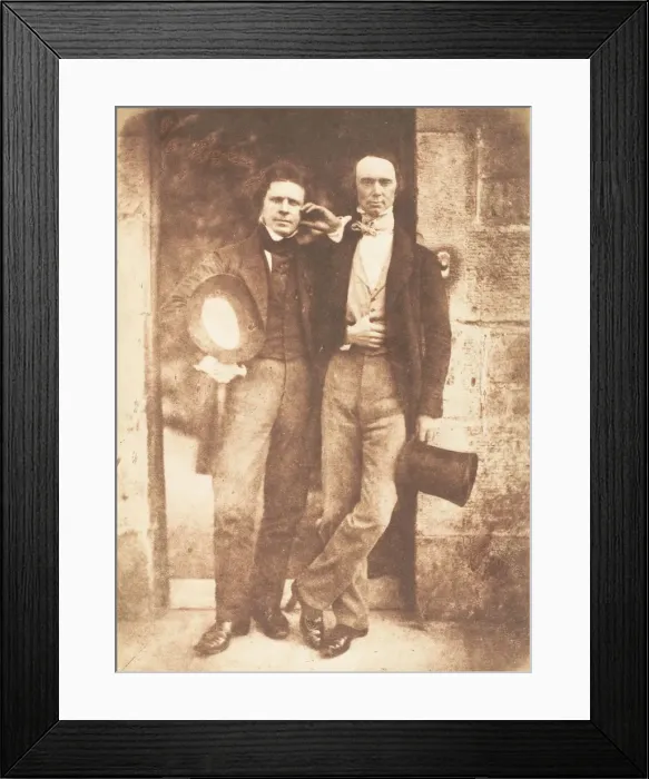 Framed Print : D. O. Hill and W. B. Johnstone, 1843-47. Creators: David Octavius Hill, Robert Adamson Framed Print : D. O. Hill and W. B. Johnstone, 1843-47. Creators: David Octavius Hill, Robert Adamson
